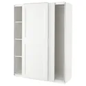 IKEA PAX ПАКС / GRIMO ГРІМО, гардероб, білий / білий, 150x66x201 см 394.297.79 фото thumb №1