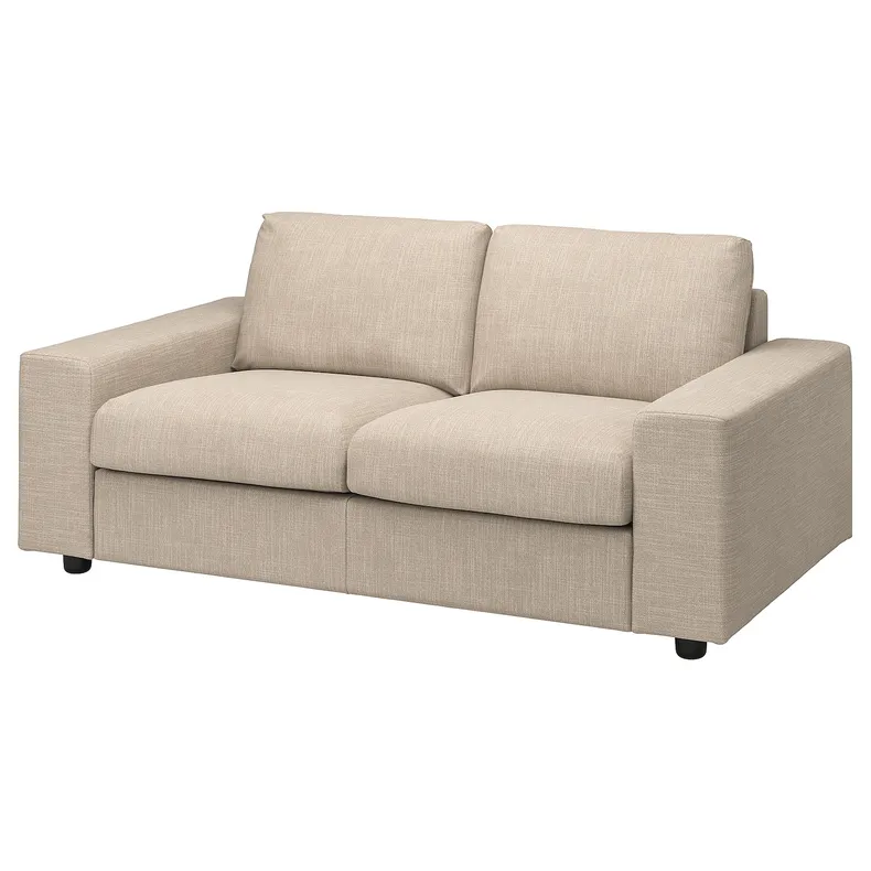 IKEA VIMLE ВІМЛЕ, чохол для 2-місного дивана, з широкими підлокітниками / горбистий бежевий 394.327.53 фото №2