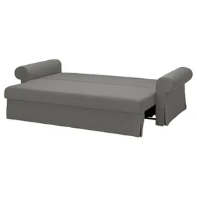 IKEA VRETSTORP ВРЕТСТОРП, 3-местный диван-кровать, Хакебо темно-серый 294.912.48 фото