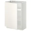 IKEA METOD МЕТОД, напольный шкаф с полками, белый / белый, 60x37 см 494.654.65 фото thumb №1