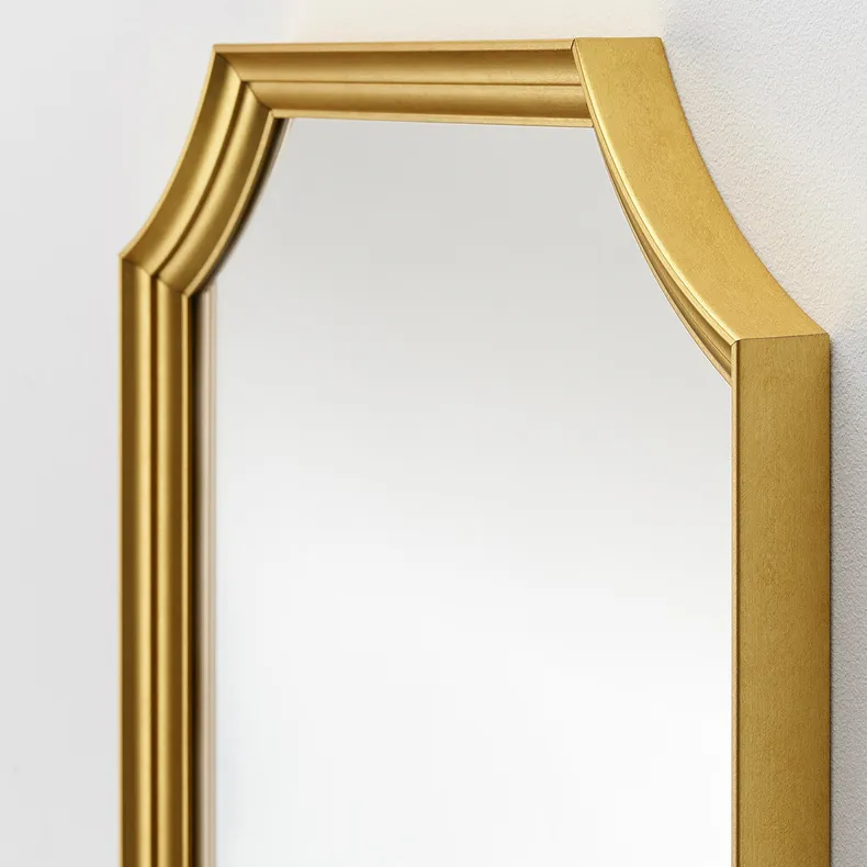 IKEA SVANSELE СВАНСЕЛЕ, дзеркало, золотистий колір, 53x63 см 104.712.74 фото №3