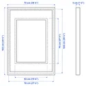 IKEA RÖDALM РЕДАЛЬМ, рамка, чорний, 70x100 см фото thumb №6