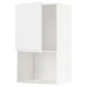 IKEA METOD МЕТОД, навесной шкаф для СВЧ-печи, белый / Воксторп матовый белый, 60x100 см 794.671.18 фото thumb №1