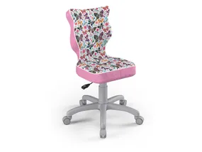 BRW Дитячий стілець для парти метелики розмір 4 OBR_PETIT_SZARY_ROZM.4_STORIA_31 фото