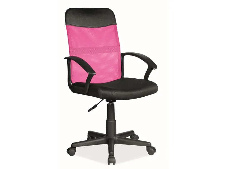 Вращающееся Кресло SIGNAL Q-702, розовый / чёрный фото №1
