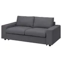 IKEA VIMLE ВІМЛЕ, чохол для 2-місного дивана-ліжка, з широкими підлокітниками/ГУННАРЕД класичний сірий 894.006.03 фото thumb №2