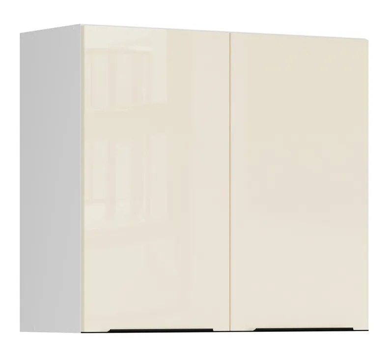 BRW Двухдверный кухонный шкаф Sole L6 80 см магнолия жемчуг, альпийский белый/жемчуг магнолии FM_G_80/72_L/P-BAL/MAPE фото №2