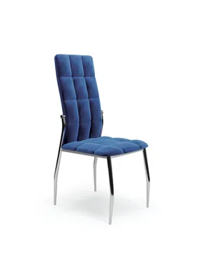 Кухонний стілець HALMAR K416 темно-синій оксамит фото