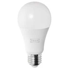 IKEA SOLHETTA СОЛЬХЕТТА, LED лампа E27 1521 лм, може бути потемнілим / опалово-біла куля 205.099.93 фото