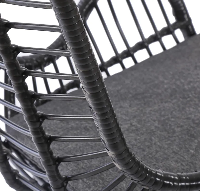 Кресло HALMAR IKARO 2 черный / серый фото №5