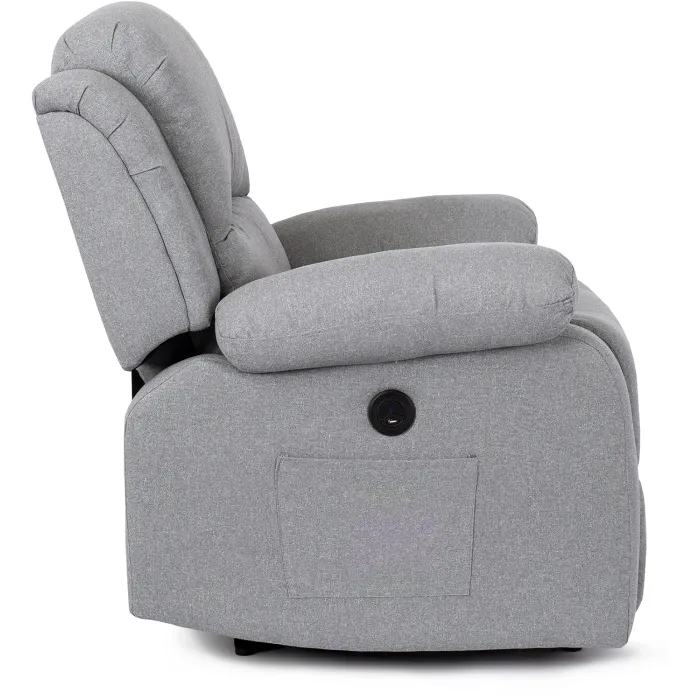 Масажне крісло MEBEL ELITE BONO 2, тканина: сірий фото №10