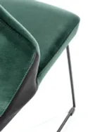 Кухонний стілець HALMAR K485 темно-зелений, чорний фото thumb №4