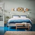 IKEA NESTTUN НЕСТТУН, каркас кровати, белый / Леирсунд, 160x200 см 291.580.66 фото thumb №4
