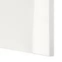 IKEA BESTÅ БЕСТО, комб для хран с дверц / ящ, белый / Сельсвикен / Стуббарп глянцевое белое прозрачное стекло, 120x42x213 см 794.888.23 фото thumb №2