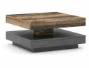 Журнальний столик SIGNAL Cotto 67x67 см, старе дерево / темно-сірий фото thumb №6