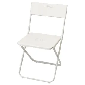 IKEA FEJAN ФЕЯН, стілець, вуличний, складаний білий 102.553.07 фото