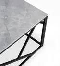 Журнальный столик HALMAR UNIVERSE 2 120x60 см, серый мрамор / черный фото thumb №7