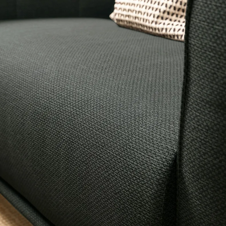 IKEA VISKAFORS ВИСКАФОРС, 1,5-местное кресло, Lejde / серая / зеленая береза 894.432.83 фото №5