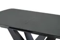 Обеденный стол раскладной HALMAR PATRIZIO 160-200x90 см, столешница - темный ясен, ножка - черный фото thumb №5