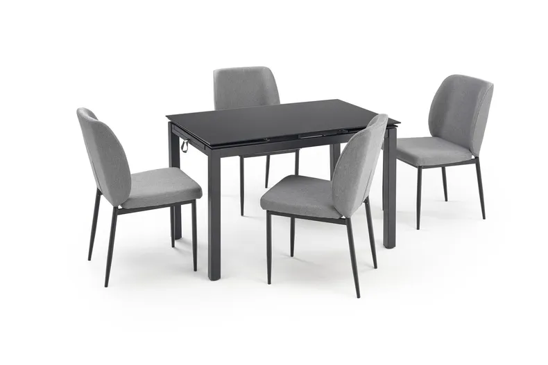Столовый комплект HALMAR JASPER Стол + 4 стула, Серый фото №2