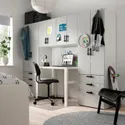 IKEA SMÅSTAD СМОСТАД / PLATSA ПЛАТСА, комбинация д / хранения, белый / серый, 240x42x181 см 094.290.16 фото thumb №2