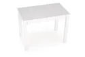Обідній стіл розкладний HALMAR GINO 100-135x60 см, стільниця - біла, ніжки - білі фото thumb №8