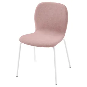 IKEA KARLPETTER КАРЛЬПЕТТЕР, стілець, Gunnared світло-рожевий / Sebast білий 594.814.60 фото