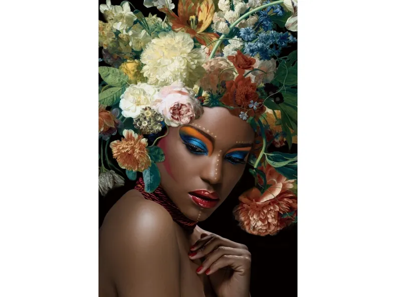 Картина на склі SIGNAL FLOWER WOMAN I 80х120 см фото №1