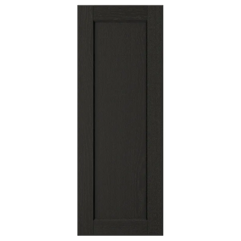 IKEA LERHYTTAN ЛЕРХЮТТАН, дверцята, чорна морилка, 30x80 см 204.188.51 фото №1