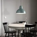 IKEA SKURUP СКУРУП, підвісний світильник, бірюза, 38 см 205.081.06 фото thumb №2