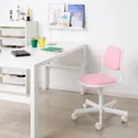 IKEA ÖRFJÄLL ОРФЬЄЛЛЬ, дитяче робоче крісло, білий/ВІССЛЕ рожевий 704.417.69 фото thumb №2