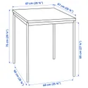 IKEA SANDSBERG САНДСБЕРГ / ADDE АДДЕ, стол и 2 стула, чёрный / черный, 67x67 см 194.291.91 фото thumb №6