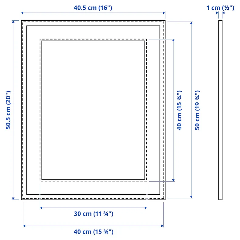 IKEA LOMVIKEN ЛОМВІКЕН, рамка, чорний, 40x50 см 702.867.68 фото №7