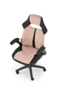 Кресло компьютерное, офисное BLOOM розовое / черное фото thumb №12