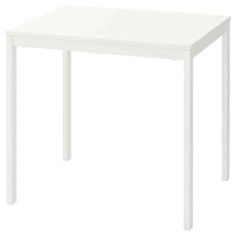 IKEA VANGSTA ВАНГСТА, розкладний стіл, білий, 80/120x70 см 003.751.26 фото №1