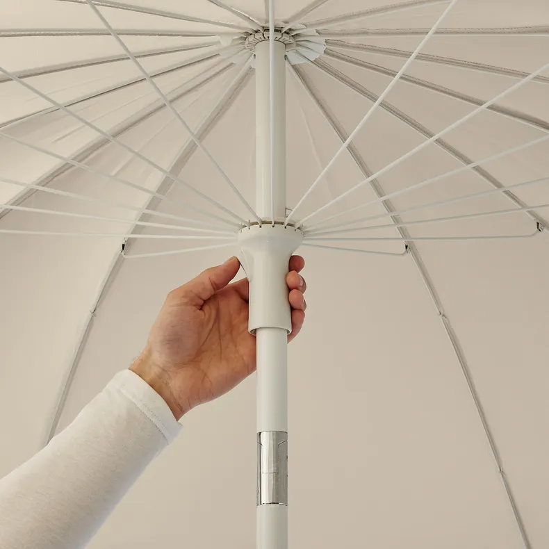 IKEA SAMSÖ САМСО, парасоля від сонця, з нахилом/бежевий, 200 см 503.118.15 фото №3