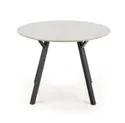 Круглый стол кухонный HALMAR BALROG 100x100 см, каркас - черный, столешница - светло-серая фото thumb №8