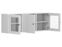 BRW Подвесной шкаф Modeo 150 см с 3 дверцами белый SFW/150/50/30_1-BI/BI фото thumb №3