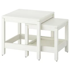 IKEA HAVSTA ХАВСТА, комплект столів, 2 шт, білий 604.042.01 фото