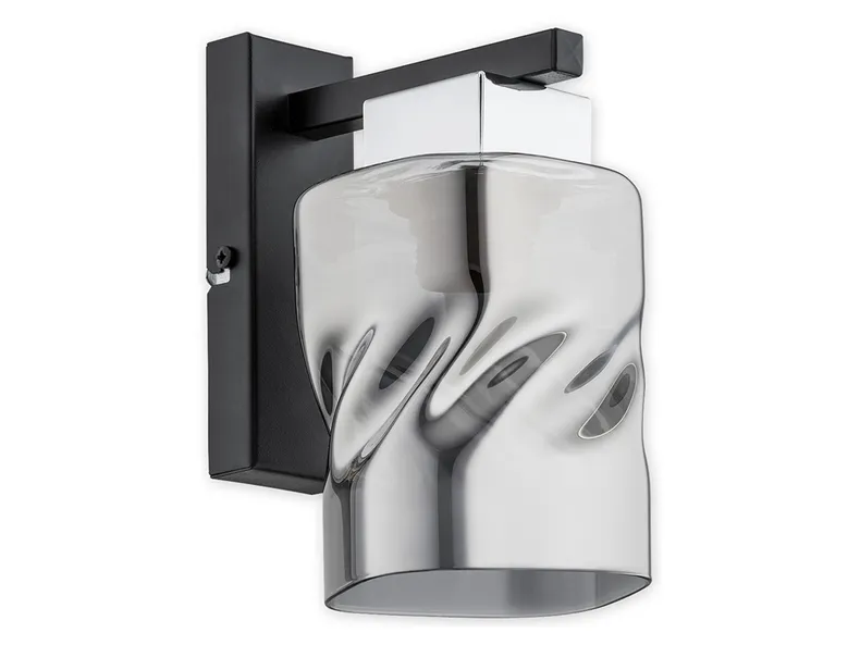 BRW Настенный светильник Meru сталь-стекло-серебро 074539 фото №1