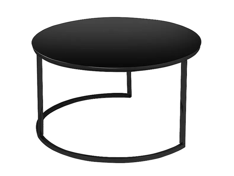Журнальний стіл 2 шт (набір) SIGNAL ATLANTA C II, білий мат ефект мармуру / чорний мат, 53х53 см / 40х40 см фото №25