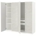 IKEA PAX ПАКС / MISTUDDEN МІСТУДДЕН, гардероб, комбінація, білий / сірий візерунок, 200x60x201 см 795.229.83 фото thumb №1