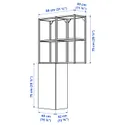 IKEA ENHET ЭНХЕТ, комбинация д / хранения, антрацит / белый, 80x32x150 см 695.479.36 фото thumb №7