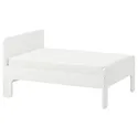 IKEA SLÄKT СЛЭКТ, раздвижная кровать с реечным дном, белый, 80x200 см 193.264.28 фото thumb №1