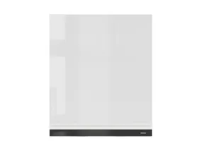 BRW Верхний кухонный шкаф Sole 60 см с вытяжкой правый белый глянец, альпийский белый/глянцевый белый FH_GOO_60/68_P_FL_BRW-BAL/BIP/CA фото