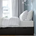 IKEA NORDLI НОРДЛІ, каркас ліжка з відділ д / зберігання, антрацит, 160x200 см 503.727.81 фото thumb №4