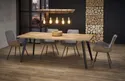 Кухонний стіл розкладний HALMAR DICKSON 150-210x90 см, стільниця - натуральний дуб, ніжки - чорний фото thumb №11