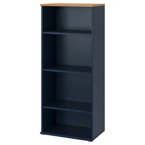 IKEA SKRUVBY СКРУВБИ, стеллаж, черный и синий, 60x140 см 205.203.54 фото