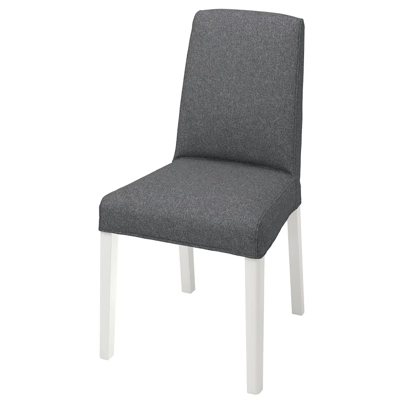 IKEA BERGMUND БЕРГМУНД, чохол для стільця, ГУННАРЕД класичний сірий 104.810.51 фото №5