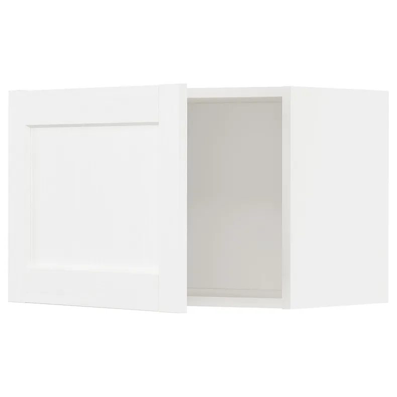 IKEA METOD МЕТОД, навісна шафа, білий Енкопінг / білий імітація дерева, 60x40 см 394.734.56 фото №1